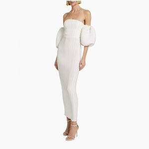 L'Idée Bridal Sirene Puff-Sleeve Gown